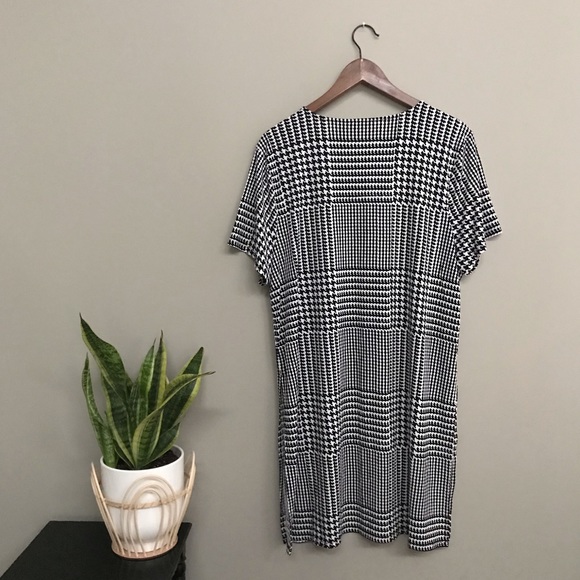 Calvin Klein | Houndstooth Plaid Tunic Top - Picture 9 of 13